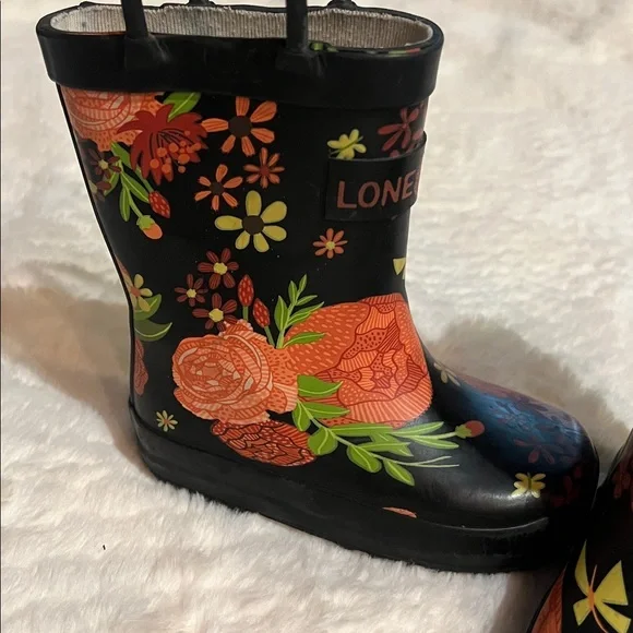 Lone Cone Kids Floral Rain Boots kids toddler size 5 - Picture 5 of 6